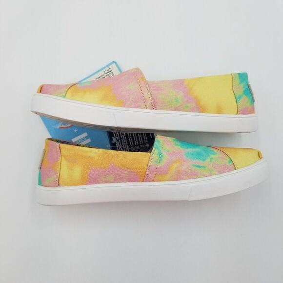 TOMS Tie Dye My Little Pony Shoes Womens 5 Sky Dancer Slip On Limited Edition - Picture 11 of 14